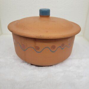 Vintage Himark Terracotta 8" Casserole Dish with Lid